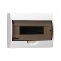 Купить Щиток распределительный навесной щрн-п-12 12 модулей, пластик (1/10) "DEKRAFT"