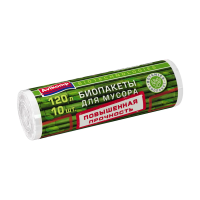 Купить Пакеты для мусора повыш. прочности "BOTANICA" 30 л, рулон 20 шт. (белые) 9 мкм (1/45) "AVIKOMP"