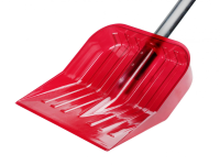 Купить Лопата снег. поликарбонат 430 х 420 мм с черенком, красная (1/3)  "Альтернатива" м7261