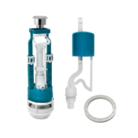 Купить Арматура водосливная 1 кноп. (гальв.), нижний подвод (1/20) "Инкоэр" и - сб1-нпрнрф-х-в р