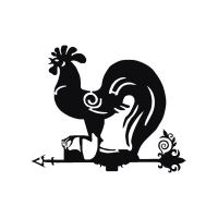 Купить Флюгер средний № 33 "Петух кукареку" 300*400 мм (1) "NEW VICTORIA"