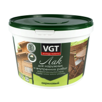 Лак для наруж./внутр. работ матов. 9 кг (1) "Вгт"