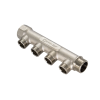 Купить Коллектор 1" х 1/2"  4 выхода (наружная резьба) (1/30) "Стм"