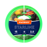 Купить Леска для триммера "STARLINE" 2 мм 15 м звезда (1/10/180) "PATRIOT" 805201056