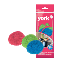 Купить Мочалки для посуды пластик. упак. 3 шт. (1/100) "YORK"