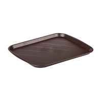 Купить Поднос пласт. 480 х 360 мм (коричневый) (1/10) "Альтернатива" м7568