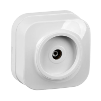 Купить Розетка телевизионная открыт. уст. "GLORY" ртв20-хб, белый (1/30/360) "IEK"