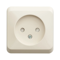 Купить Розетка открыт. уст. "Этюд" 1 местн. с шторками 16а, кремовый  (1/25/200) "SCHNEIDER"