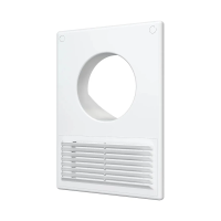 Купить Площадка торцевая с решеткой разъемная 185 х 254 мм, фланец D100 пласт. (1/20) "Эра" 1825ру10ф