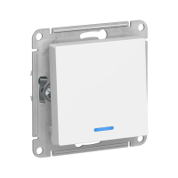 Купить Выключатель "ATLASDESIGN" 1 кл. с индикатором (механизм) 10а, белый (1/20/160) "SCHNEIDER"