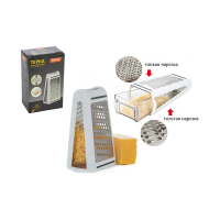 Купить Терка с контейнером нержав. 2-х гранная "IDEA" (1/12) "MALLONY"