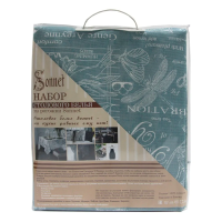 Купить Скатерть 150*180 см рогожка, версаль аквамарин (1/20) "SONNET"