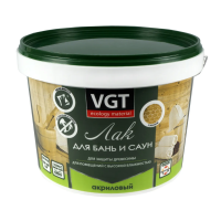 Лак акриловый для бань и саун 2,2 кг (1/4) "Вгт"