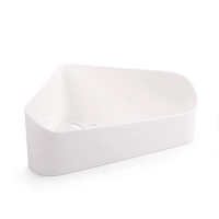 Купить Полка для ванной угловая на скотче (белая) (1/16) "Альтернатива" м8434