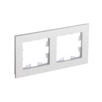 Купить Рамка "ATLASDESIGN NATURE" 2-х местн. универс., мрамор, крем роял (1/8/16) "SCHNEIDER"