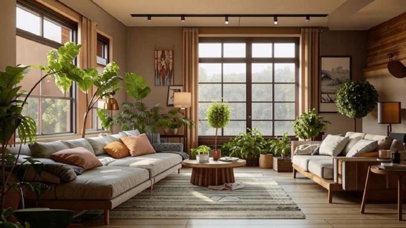 Натуральные материалы в дизайнерских решениях интерьера