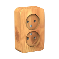 Купить Розетка открыт. уст. "BLANCA" 2-х местн. 16а, ясень (1/10/20) "SCHNEIDER"