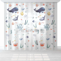 Купить Тюль "Морские друзья" 145*260 см компл. 2 шт. (1/25) "Этель" 5525141