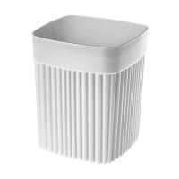 Купить Стакан для ванной комнаты "VELVET" 90*90*110 мм, 0,65 л (светло-серый) (1/18) "Бытпласт"