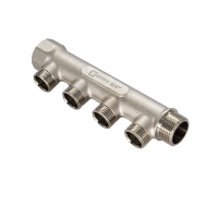 Купить Коллектор 3/4" х 1/2"  4 выхода (наружная резьба) (1/30) "Стм"
