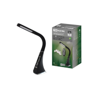 Купить Лампа настольная светодиод. с часами снч-2, 5вт 5000к, сенсор-диммер, черная (1/12) TDM SQ0337-0099