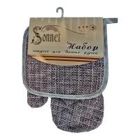 Купить Прихватка с рукавицей рогожка, сахара (1/40) "SONNET"