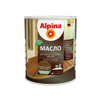 Масло для террас, лестниц, мебели бразильский палисандр 0,75 л (1) "ALPINA"