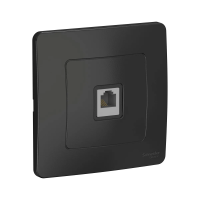 Купить Розетка телефонная "BLANCA" RJ11, антрацит (1/10/20) "SCHNEIDER"