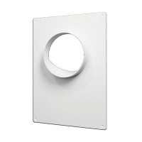 Купить Площадка торцевая 180 х 250 мм фланец D100 пластик (1/22) "Эра" 100птп