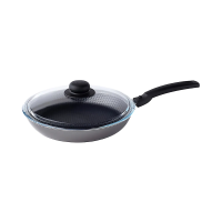 Купить Сковорода антипригарн. "DISCOVERY" стекл. крышка 28 см съемная ручка (1/8) "SCOVO"