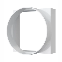 Купить Соединитель круглых каналов с вытяж. зонтом центральный D100/ 90 х 90 мм (1/48) "Эра" 09кв