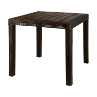 Купить Стол пласт. "RATTAN" 789*789*701 мм (горький шоколад) (1) "INGREEN"  ING6183гшк