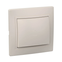 Купить Выключатель "Кварта" 1 кл. проходной всп10-1-0-ккм, 10а, кремовый (1/10/200) "IEK"