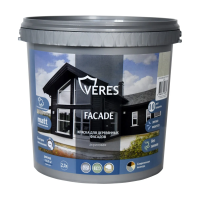 Краска "FAсADE" для деревянных фасадов акриловая слоновая кость 2,7 л (1/2) "VERES"