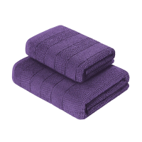 Купить Полотенца "VEROSSA" MILANO набор 4 шт. 50*90 + 70*140 см (баклажановый)