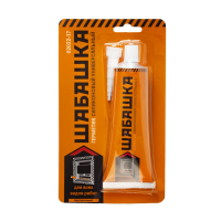 Герметик силикон. универсальный прозрачный 85 мл (1/12/144) "Шабашка"