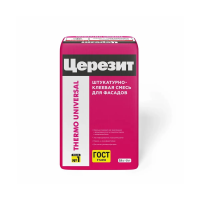 Клей для плит из пенополистирола и минер. ваты THERMO UNIVERSAL 25 кг ...
