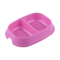 Купить Миска для животных двойная пласт. 0,2 л, розовый (1/300)
