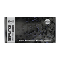 Купить Перчатки одноразовые виниловые размер M, упак 100 шт. (1/10) "AVIORA" 402-638