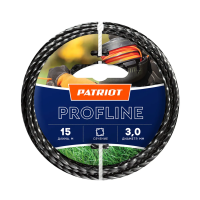 Купить Леска для триммера "PROFLINE" 3 мм 15 м скрученный квадрат (1/10/130) "PATRIOT" 805402211