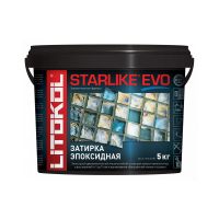 Купить Затирка эпоксидная 2-х комп. "STARLIKE EVO" S.100 BIANCO ASSOLUTO, ведро 5 кг (1) LITOKOL