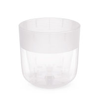 Купить Горшок для цветов "Линель" 4,5 л двойной (прозрачный) (1/12) "Альтернатива" м8406