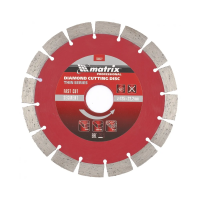 Купить Круг отрезной алмазный сегмент. тонкий "PROFESSIONAL" 125 х 22,2 мм (сухая резка) (1/100) "MATRIX"