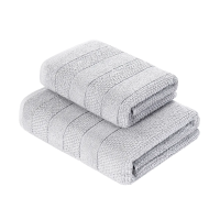 Купить Полотенца "VEROSSA" MILANO набор 2 шт. 50*90 + 70*140 см (серый)