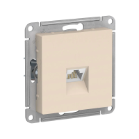 Купить Розетка компьютерная "ATLASDESIGN" 1 местн. RJ45 (механизм) бежевый (1/10/60) "SCHNEIDER"