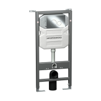 Купить Инсталляция рамная для подвесного унитаза "ENVISION" с кнопкой ROUND (хром) "CERAMICA NOVA" CN1001CH