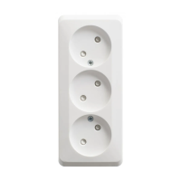 Купить Розетка открыт. уст. "Этюд" 3-х местн. с шторками 16а, бEлый (1/11/88) "SCHNEIDER"