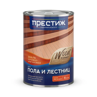 Эмаль для пола алкидно-уретан. быстросохн. желто-коричневая 0,9 кг (1/6) "Престиж"