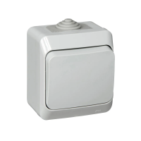 Купить Выключатель открыт. уст. "Этюд" IP44 1 кл. 10а, серый (1/14/112) "SCHNEIDER"