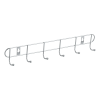 Купить Крючок на планке (6 крючков) хром. (1/24/96) "Рыжий кот" ELINE-WH-2